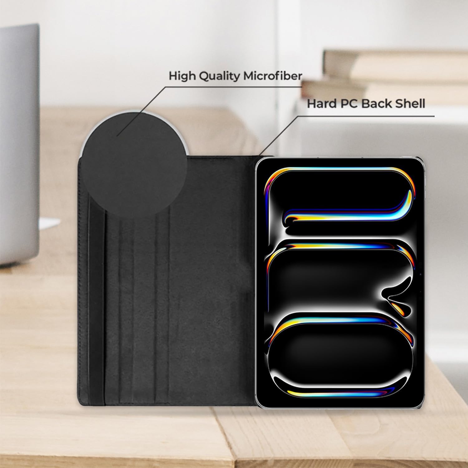 iPad Pro 11" (2024 M4) Case – 360° Rotating Smart Folio with Auto Sleep/Wake, Multi-Angle Stand & Full Protection (Multi Colour)