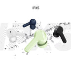 T110 Buds – Noise Cancelling Wireless Earbuds with 38H Playtime, Deep Bass, Bluetooth 5.3, IPX5 Waterproof – Premium Black In-Ear Headphones
