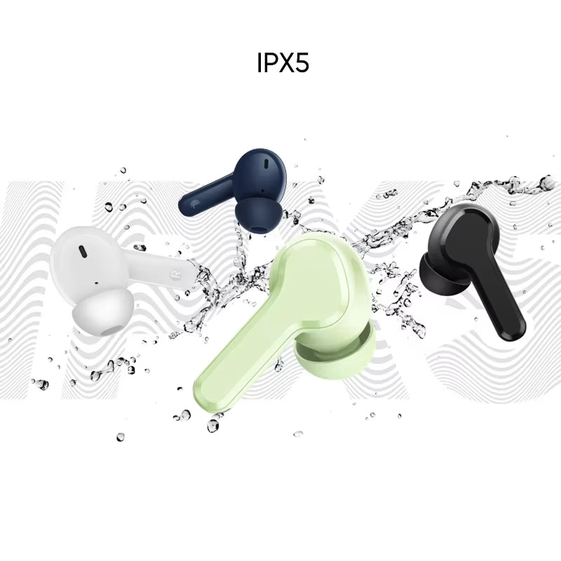 T110 Buds – Noise Cancelling Wireless Earbuds with 38H Playtime, Deep Bass, Bluetooth 5.3, IPX5 Waterproof – Premium Black In-Ear Headphones