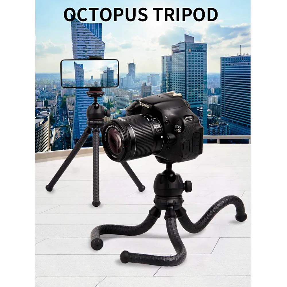 Mini Flexible Tripod – Portable Phone & Camera Stand with Adjustable Bendable Legs | Universal Mount for Tabletop, Vlogging, Selfies, YouTube & Photography (Lightweight & Durable)