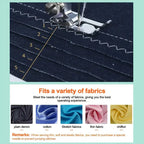 European Standard Home Sewing Machine | 2-Speed Stitching with Front/Back Function | Thick Fabric Locking, Night Light & Guide Locking Eye for Easy Home Sewing