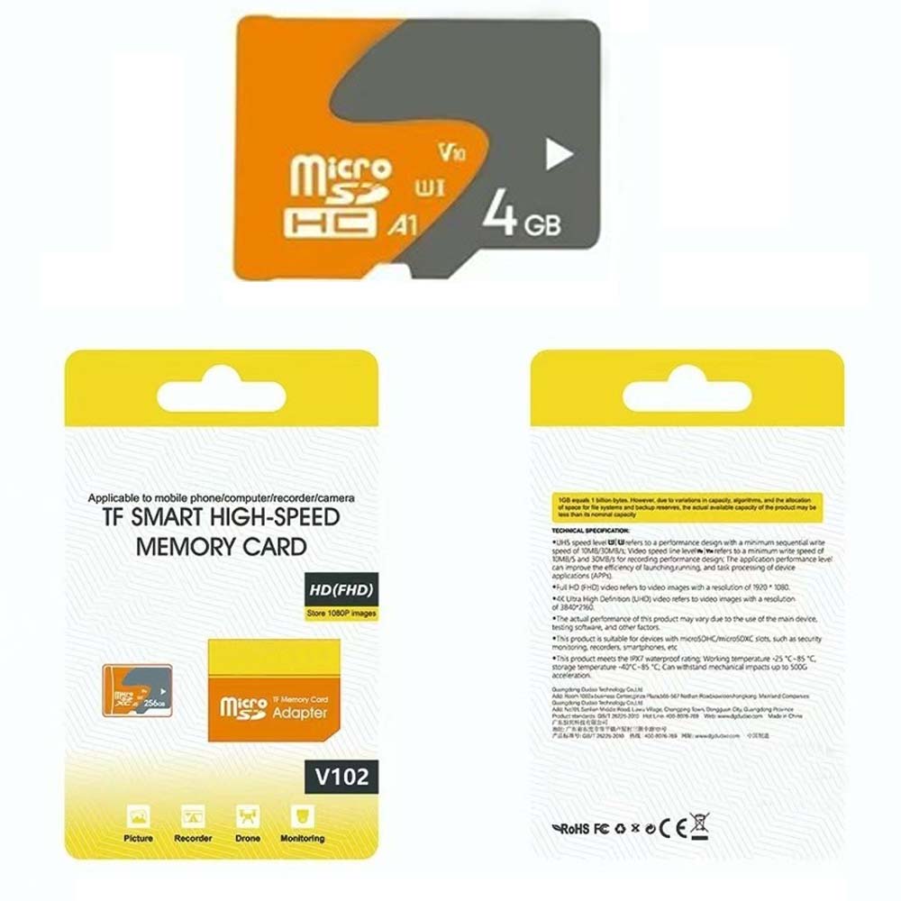 4GB MicroSD Memory Card | High-Speed TF Storage | Compact & Reliable Memory for Smartphones, Tablets, Cameras, Gaming Consoles & Everyday Data Backup – Durable & Portable Design
