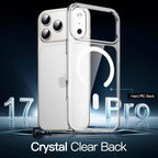 Magnetic Clear Case for iPhone 17 Pro 6.3" (2025) | MagSafe Compatible Shockproof Transparent Bumper Cover with Anti-Scratch Hard Back