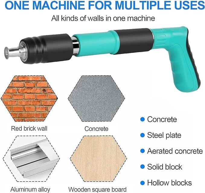 Mini Nail Fixation Tool – Compact Manual Steel Nail Gun for Concrete and Masonry Applications