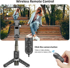 Q18 Mobile Phone Selfie Stick – Anti-Shake Gimbal Stabilizer with Built-In Fill Light, Rechargeable Battery, and Universal Smartphone Compatibility