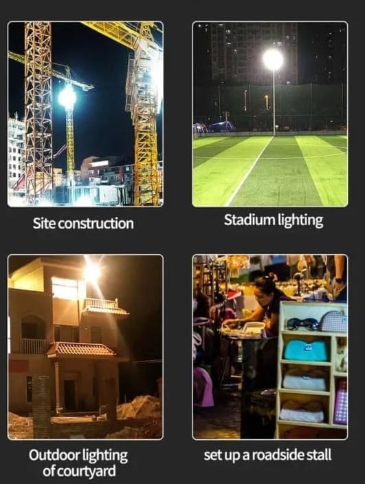 Multifunctional Work Light with Telescopic Base – Adjustable Height & Bright LED Illumination for Construction, DIY, and Emergency Lighting