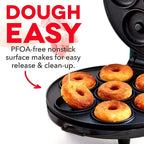 Household Electric Donut Maker | Double-Sided Heating Donut & Bread Machine with Non-Stick Cake Baking Pan | Easy-to-Use Breakfast Maker Oven for Homemade Donuts, Cakes, and Mini Bread