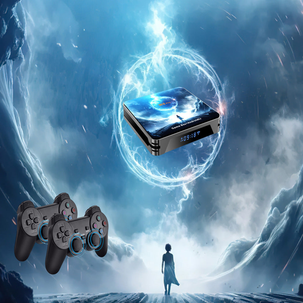 W8 PRO Android TV Game Dual System | Android 14.0 TV Box with 30,000 Games | Ultimate Entertainment Hub