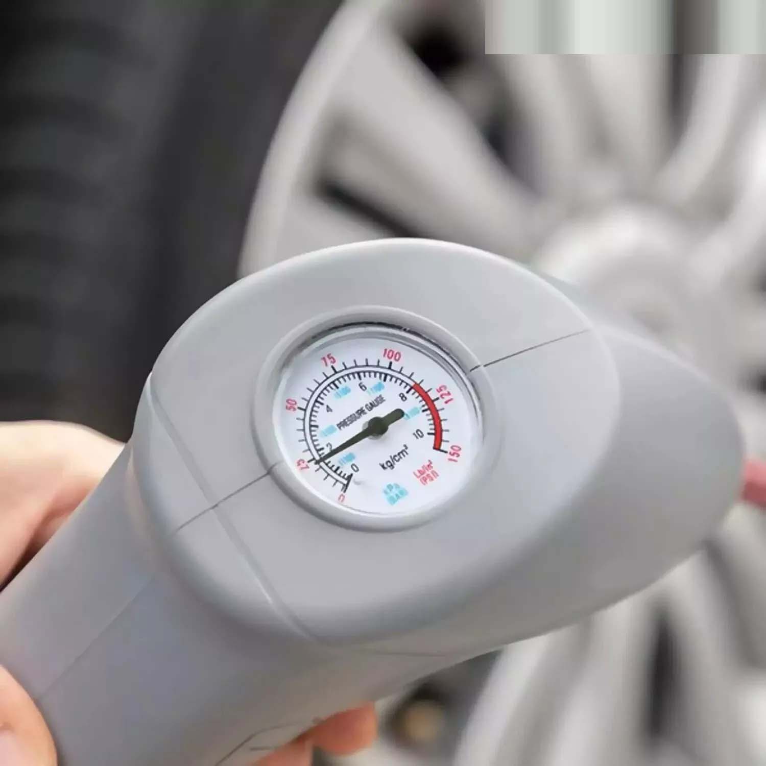 Automatic Cordless Tire Inflator | Portable Air Compressor with Rechargeable Battery, Digital Pressure Gauge & LED Light | Compact Fast Inflation for Car Tires, Bike Tires, Balls & More