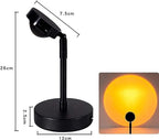 180° Rotatable USB Rechargeable Sunset Light Projector | Relaxing LED Night Light for Kids & Adults