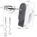 Compact Hand Electric Mixer & Blender | 7-Speed Kitchen Hand Mixer with Stainless Steel Beaters & Dough Hooks