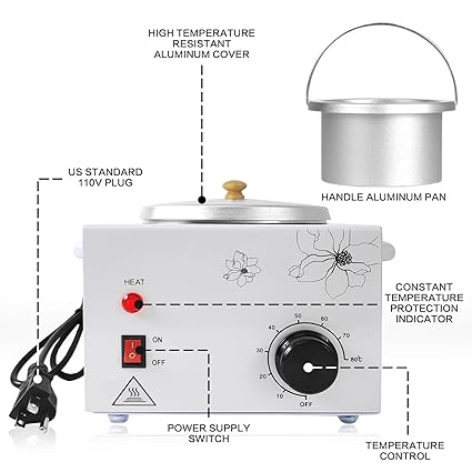 Professional Single Hair Wax Warmer | Electric Wax Heater Machine for Salon & Home Use | Adjustable Temperature Control