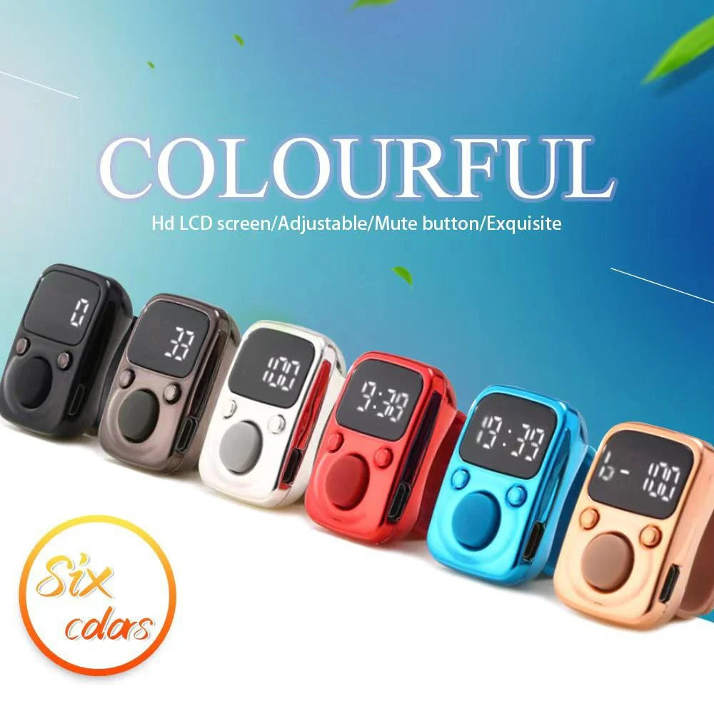 Digital LED Hand Tally Counter | Rechargeable Electronic Clicker with Luminous Display