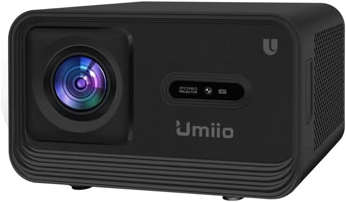 Smart Home Theater 4K Projector – WiFi & Bluetooth, 1200 ANSI Brightness, 50-150 Inch Display