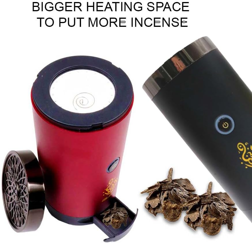 Portable USB Rechargeable Incense Burner | Electric Arabic Oud Mubkhara for Home, Office & Car
