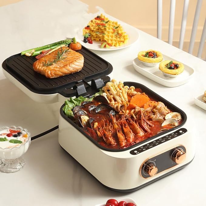 Double-Sided Heating Multifunctional Fry-Bake Machine – Non-Stick, Versatile Cooking