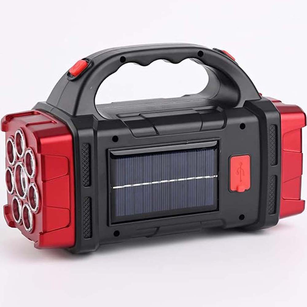 Solar Lantern Flashlight – USB Rechargeable, 4 Modes, Waterproof Emergency Light for Camping & Power Outages