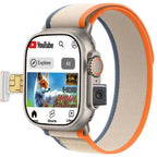 Oteeto TU94 Pro Smart Watch | 2.02" Display, Pop-Up Camera & SIM Slot | Fitness Tracker & Communication Device | Stylish & Innovative Design