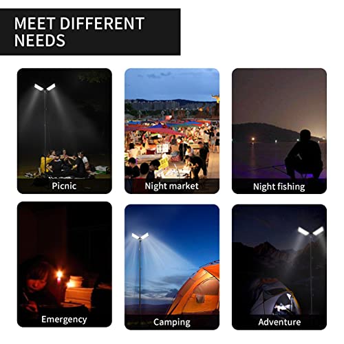 LED Work Light with Telescoping Tripod | 20,000 Lumen Dual-Head Adjustable Stand for Outdoor & Indoor Tasks
