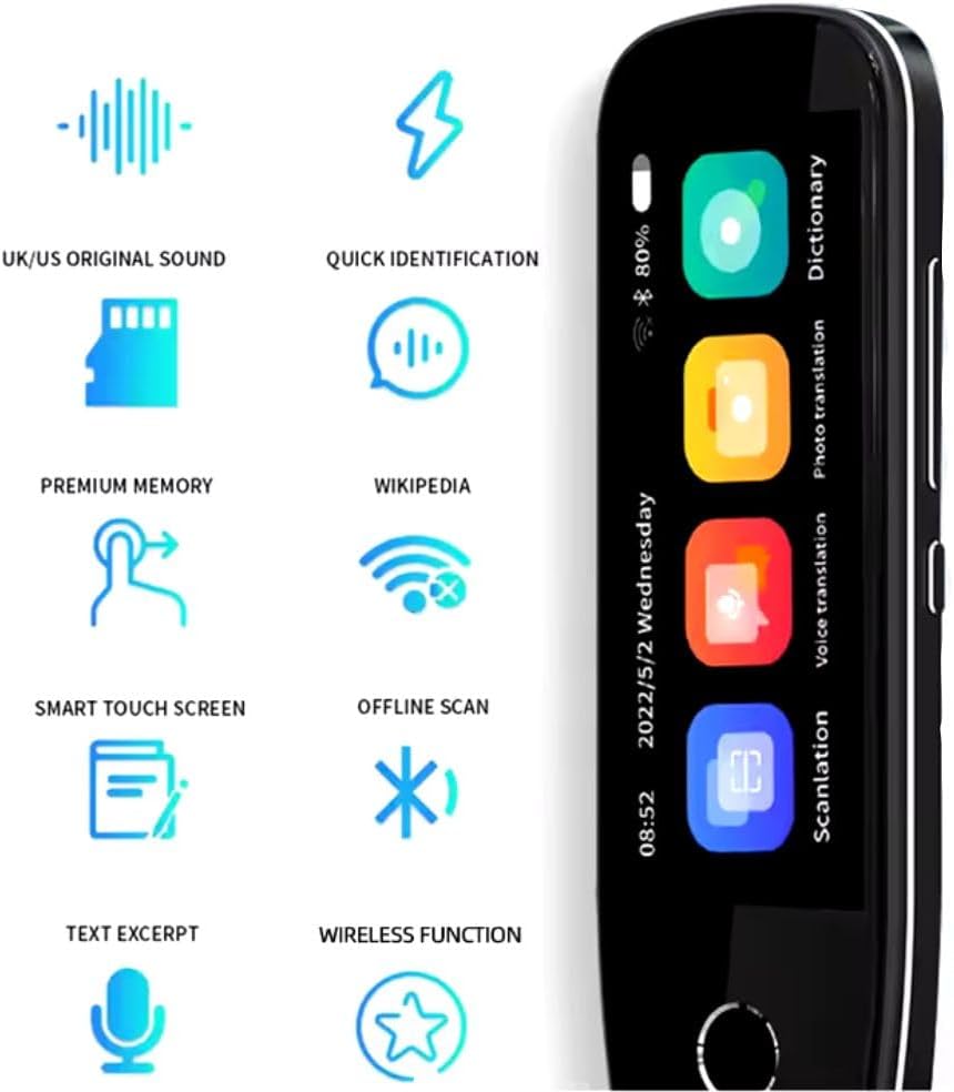 Advanced Voice Translator – Real-Time Multilingual Communication Device for Travel, Business, and Learning