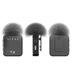3-in-1 Lavalier Wireless Microphone – 2pcs Wireless Mic Compatible with iPhone, iPad, and Android | Perfect for Video Recording, Gaming, Live Streaming, and Podcasts