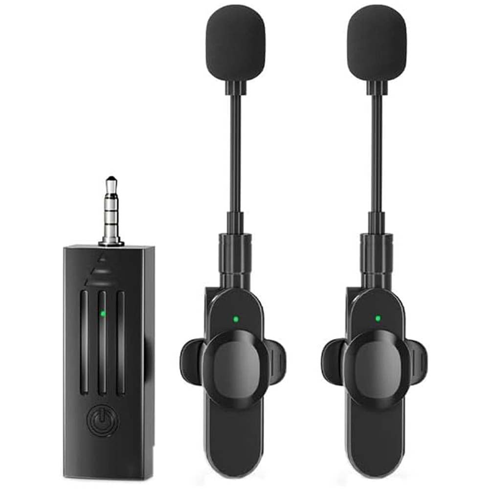 K35D Wireless Microphone – Plug & Play Mini Collar Mic for Vlogging, Streaming & Game Shooting (3.5mm AUX)
