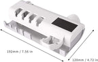 3-in-1 Intelligent Photosensitive Toothpaste Dispenser | Wall-Mounted USB Solar Rechargeable Toothbrush Holder (White)
