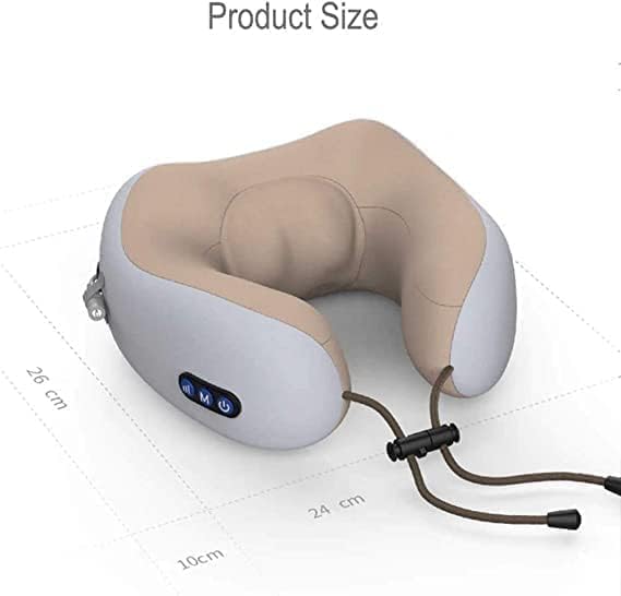 Neck U-Shaped Vibrating Travel Massage Pillow | Ultimate Comfort & Relaxation | Portable for Travel & Home Use