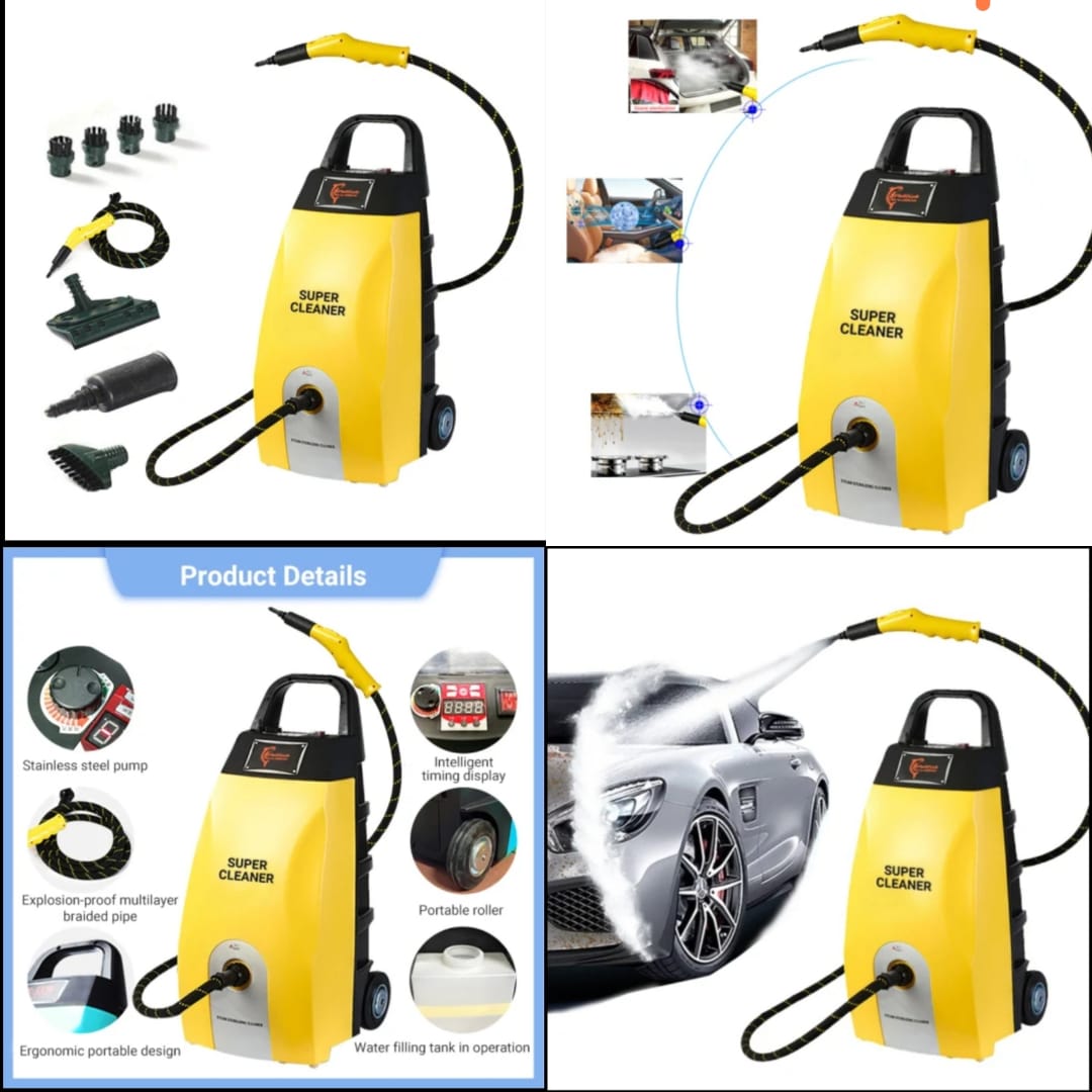 Multi-Function Portable Steam Washing Machine | CE-Certified Engine Washer for Home & Car Cleaning