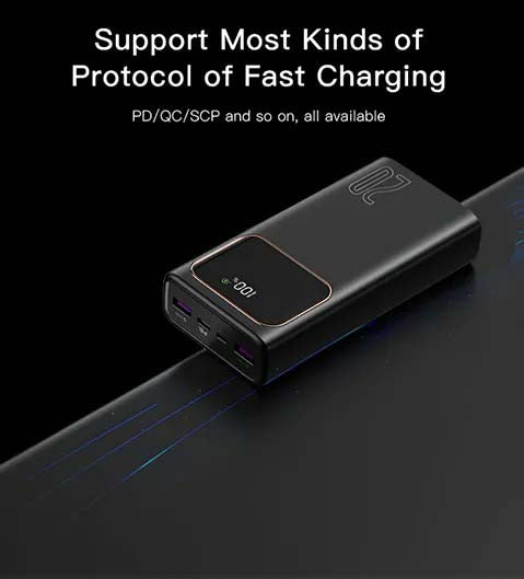 P30 20000mAh Fast Charging Power Bank – Versatile Portable Charger with Multi-Device Support