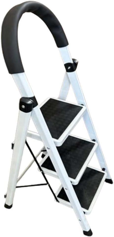 Lightweight Foldable Ladder – Anti-Slip Multi-Position Ladder, Heavy Duty & Sturdy, Compact Design for Home, Kitchen, Pantry, and Office Use, High Capacity