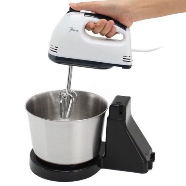 Hand Food Automatic Mixer | 7-Speed Egg Beater & Blender for Cake, Bread, & Baking