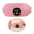 Smart Menstrual Heating Pad | 4-Gear Constant Temperature Abdominal Massager with Vibration | Warm Palace Belt for Period Cramps & Pain Relief – Pink Colour