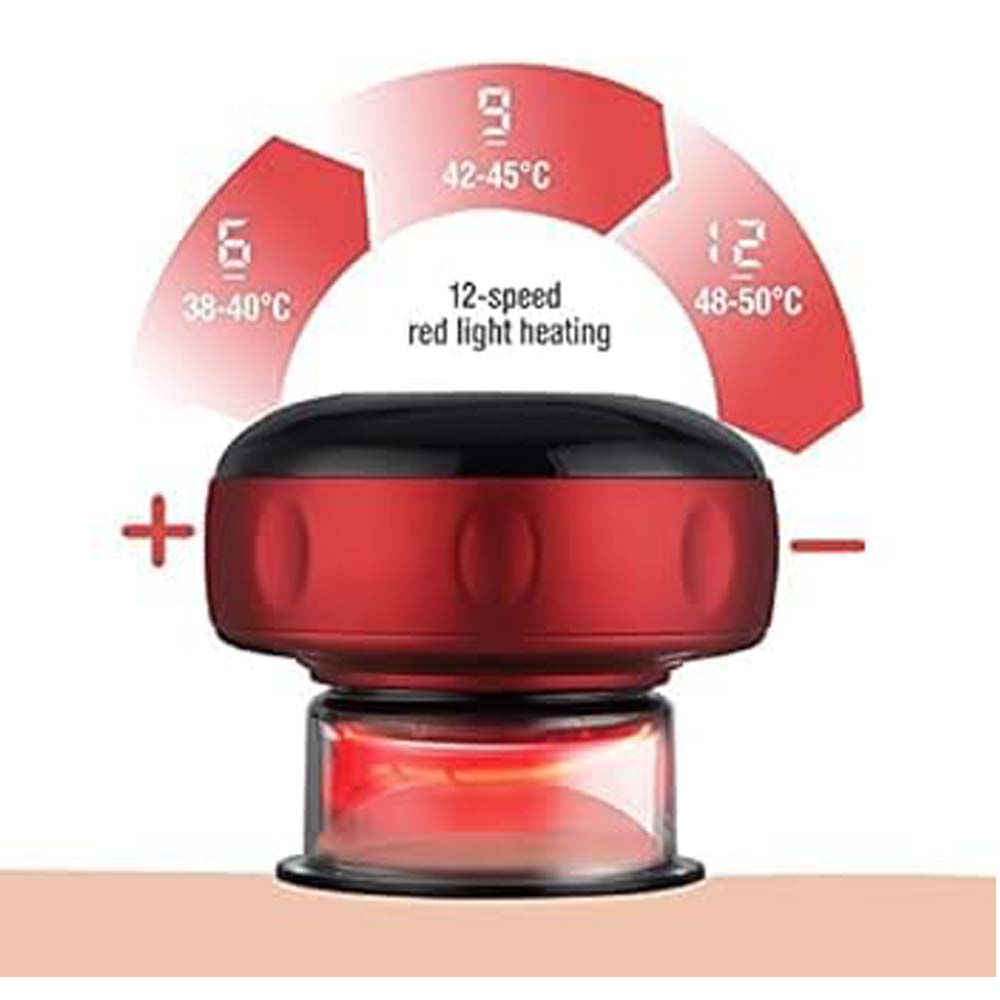Smart Electric Cupping Device with 5 Massage Modes & Heating Therapy – Full Body Vacuum Massager for Deep Muscle Relaxation & Pain Relief