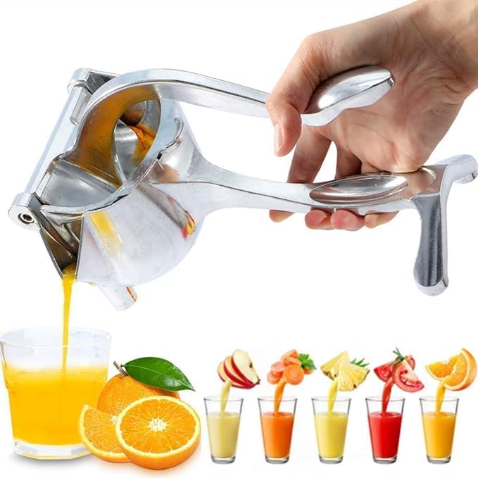 Manual Fruit Juicer | Hand-Operated Steel Handle for Fresh Orange & Lemon Juice