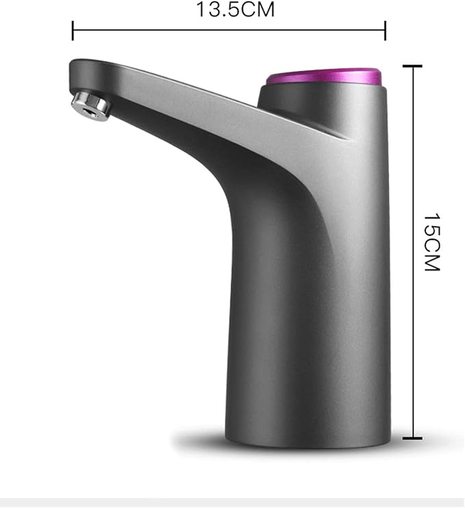 Rechargeable Electric Water Dispenser Pump | USB Powered for 3, 4, & 5 Gallon Bottles | Compact, Portable, & Easy-to-Use Design