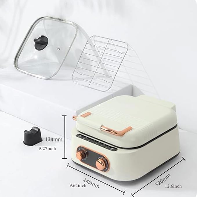 Double-Sided Heating Multifunctional Fry-Bake Machine – Non-Stick, Versatile Cooking