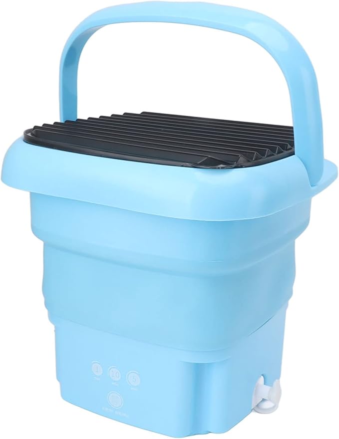 Portable Washing Machine | Mini Foldable Washer & Dryer Combo with Soft Spin Dry