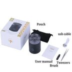 Electric Mini Bakhoor Burner | Portable USB Rechargeable Aroma Diffuser for Car | Compact Incense Burner for On-the-Go Scent | Easy-Maintain Traditional Luxury Aroma
