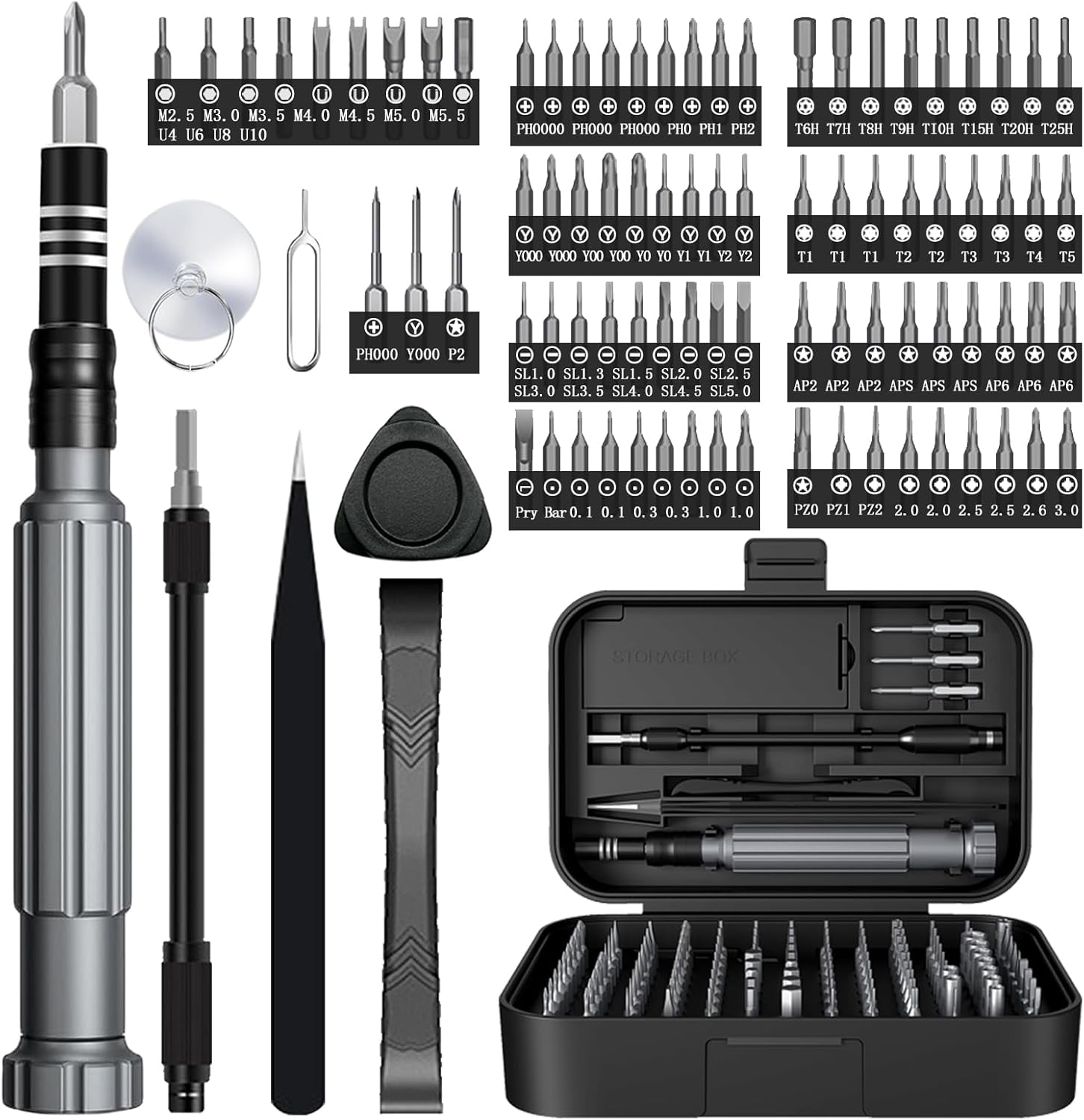 150-in-1 Precision Screwdriver Set | Durable Electronics Repair Tool Kit with Magnetic Bits & Case | Compatible with PC, Laptop, iPhone, MacBook, Glasses