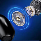 Fidget Spinner Earphones – Glow in the Dark, High-Speed Silent Spin, Metal Gear Design, Stress Relief & Entertainment for Kids and Adults
