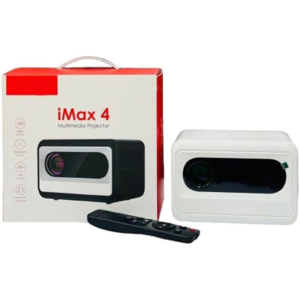 iMax 4 Smart LCD Projector – 1080P HD Multimedia Home Theater Cinema Experience with HDMI & Bluetooth Connectivity