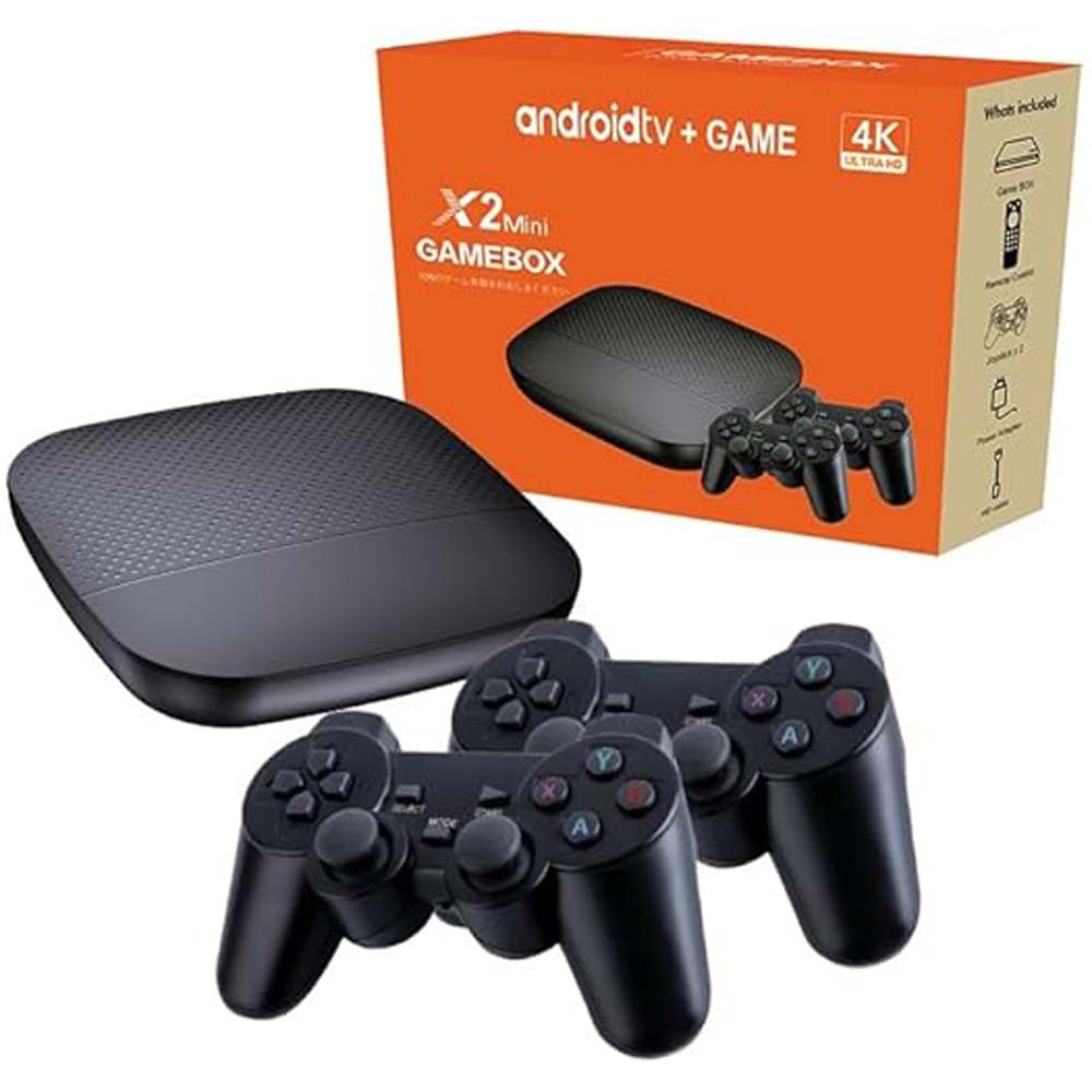 Game TV Box – 4K HD 3D Retro Video Game Console | 64GB & 128GB Storage | 35,000 Classic Games | Smart TV Box