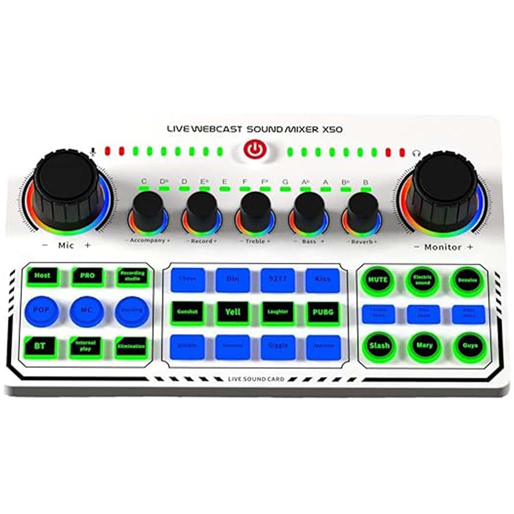 X50 Live Studio Sound Card – USB Sound Card & Broadcast Audio Mixer for Podcasts, Streaming, and Music Production