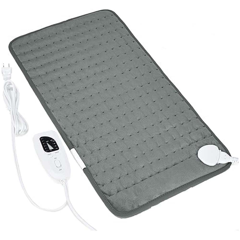 Heated Pad – Electric Heating Pad for Cramps, Neck, Waist & Shoulder | 6 Heat Settings, 4 Timers, Auto-Off | Moist & Dry Heat Therapy for Pain Relief