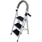 Lightweight Foldable Ladder – Anti-Slip Multi-Position Ladder, Heavy Duty & Sturdy, Compact Design for Home, Kitchen, Pantry, and Office Use, High Capacity