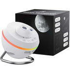 Realistic Planetarium Projector – HD Focus Sky Star Galaxy Night Light | Galaxy LED Projector for Kids' Bedroom and Home Decor (White, Black)