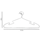 Stainless Steel Flexible Sturdy Clothes Hangers Set – Rust-Resistant, Slim Space-Saving Design, Set of 10 for Heavy Garments and Daily Use