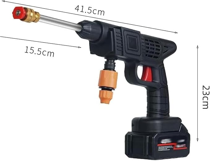 Hydrowasher - Ez Jet Cordless Power Washer | 6-in-1 Wireless High-Pressure Water Gun for Cars, Patios & More
