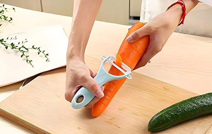 Ceramic Peeler & 'Y' Paring Knife Set | Pack of 6 Durable Kitchen Tools in Assorted Colors